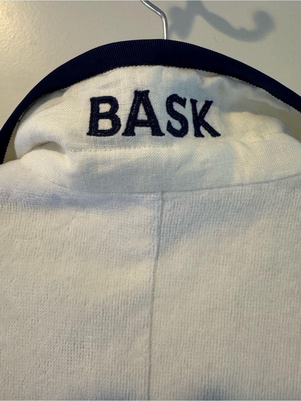 BASK White & Navy Toweling Blazer | S - Picture 6 of 8